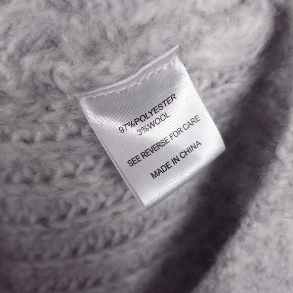 NEW NWT Witty Fox Cozy Gray Cable Knit Turtleneck Pullover Sweater Size XS - Picture 5 of 5